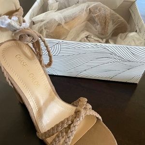 Chase + Chloe Taupe (Tan) High Heel size 7